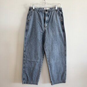 The Great Shadow Stripe Buckle-Back Jeans